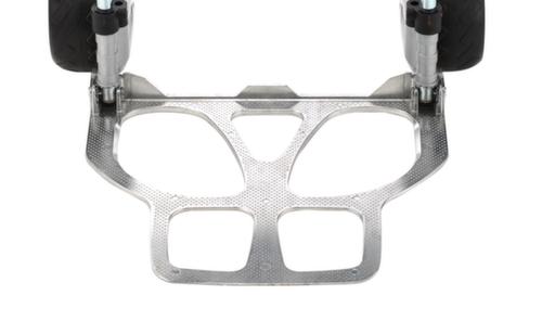 RuXXac diable de manutention en aluminium rabattable Cross, force 100 kg, polymère bandage