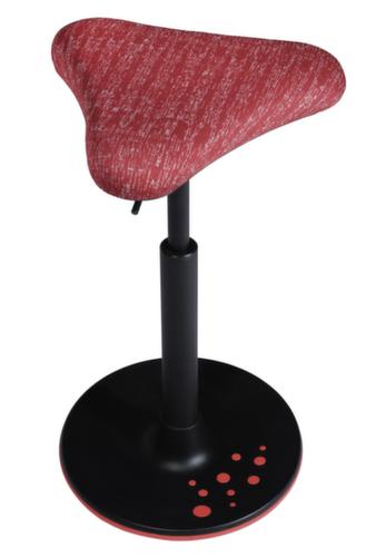 Topstar Siège assis-debout Sitness H1 avec assise triangle, hauteur d’assise 570 - 770 mm, assise rouge