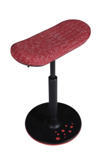 Topstar Siège assis-debout Sitness H2 avec assise skateboard, hauteur d’assise 570 - 770 mm, assise rouge