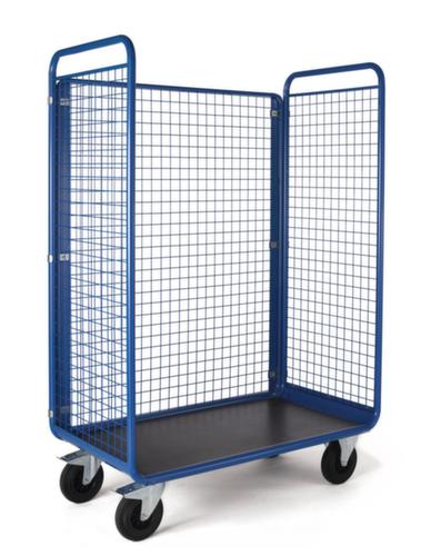 Bac sur roulettes avec parois grillagées, force 500 kg, longueur x largeur 1300 x 676 mm