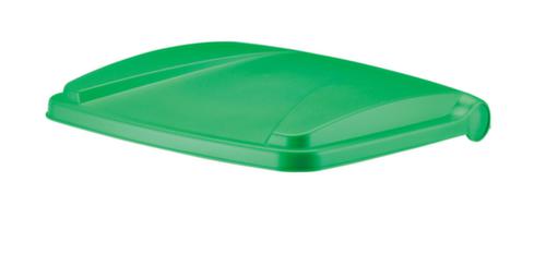 Poubelle à pédale selon HACCP, 45 l, blanc, couvercle vert