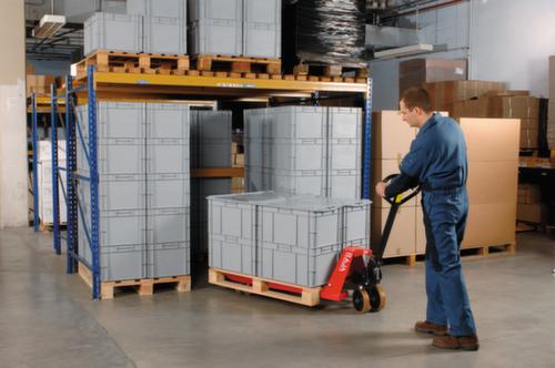 Bac gerbable norme Europe combinable indépendamment de la marque, gris, capacité 76 l