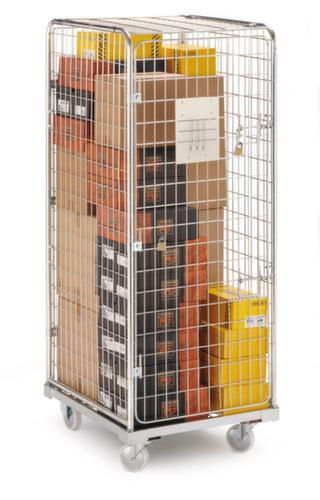 Bac sur roulettes de sécurité, force 500 kg, longueur x largeur 715 x 805 mm