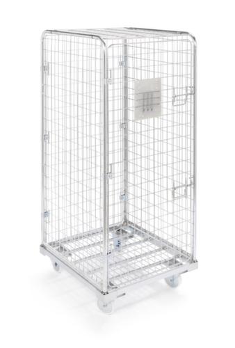 Bac sur roulettes de sécurité, force 500 kg, longueur x largeur 715 x 805 mm