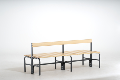 Sypro Banc vestiaire avec lames en bois