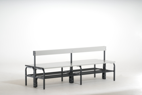 Sypro Banc vestiaire avec lames en aluminium