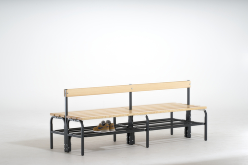 Sypro Banc vestiaire avec lames en bois