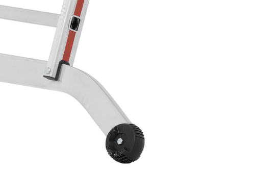 Hymer Échelle télescopique polyvalente en trois parties SC 60, 3 x 10 échelons profilés antidérapants