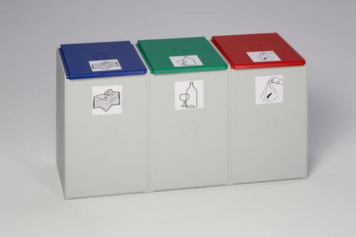 VAR Caisson de tri sélectif, 3 x 60 l