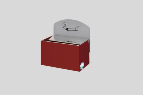 Cendrier mural ou combiné avec panneau arrière, rouge