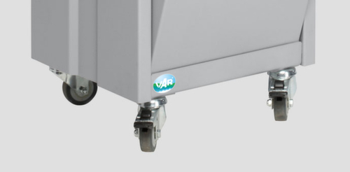 VAR 4 roulettes pivotantes pour poubelle cendrier