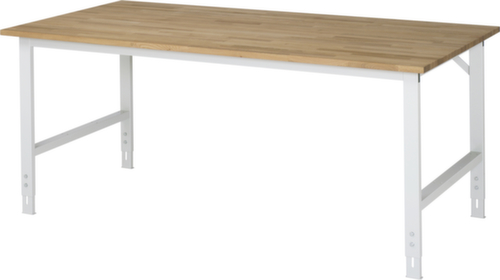 RAU Établi à hauteur réglable Tom, RAL7035 gris clair