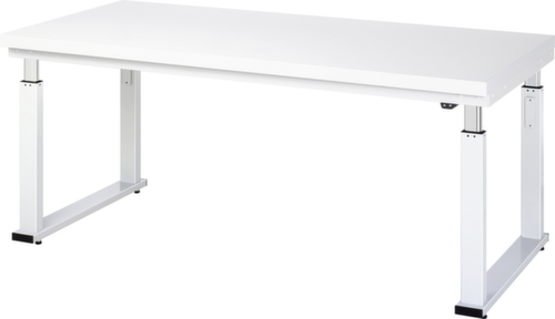 RAU Établi à hauteur réglable électriquement adlatus 600, RAL7035 gris clair