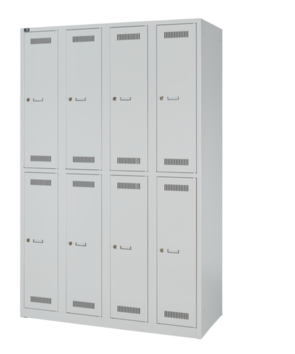 Bisley Armoire vestiaire à deux niveaux Light, largeur de compartiment 300 mm