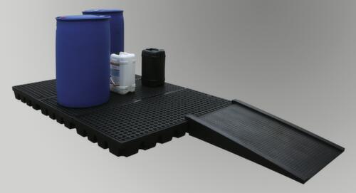 Lacont Bac de rétention PE avec plaque perforée