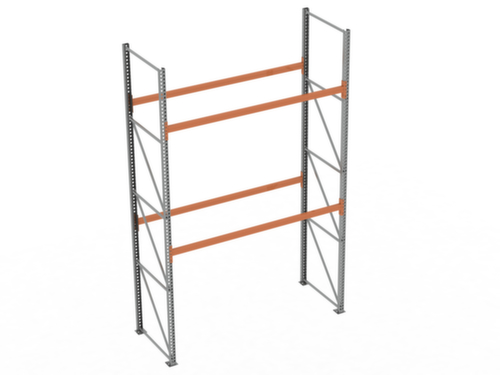 META Rayonnage à palettes MULTIPAL pour 9 palettes, largeur 2870 mm, 3 niveaux de stockage