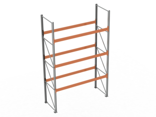 META Rayonnage à palettes MULTIPAL pour 12 palettes, largeur 2870 mm, 4 niveaux de stockage