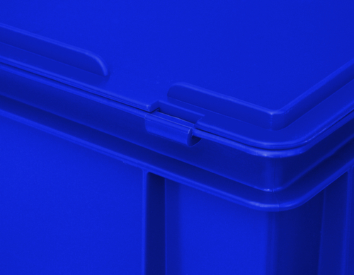 Mallette de rangement et de stockage norme européenne, bleu, HxLxl 185x400x300 mm