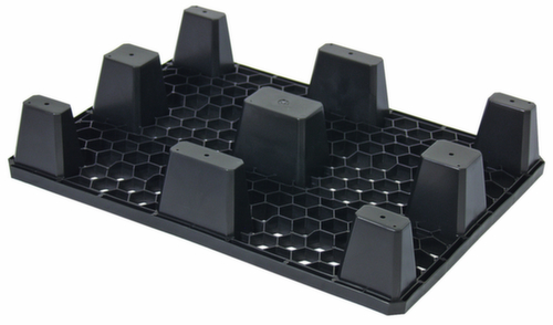 Palette légère, PE régénéré, longueur x largeur 800 x 600 mm