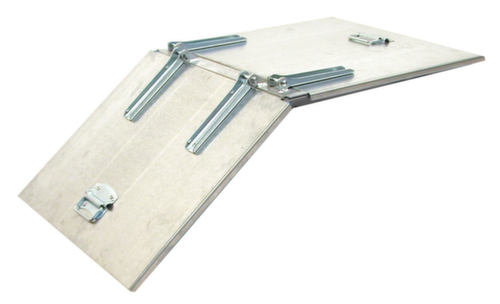 Bauer Couvercle à charnière en deux parties pour bennes roulantes