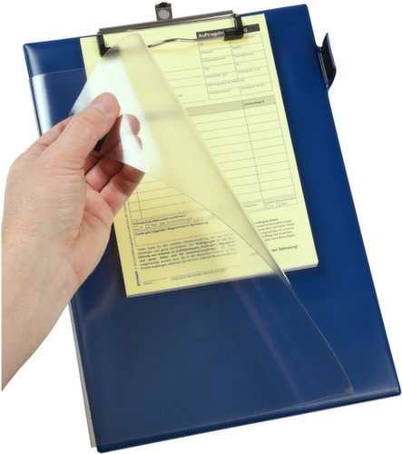 EICHNER Porte-bloc Easy Open avec film de protection, bleu