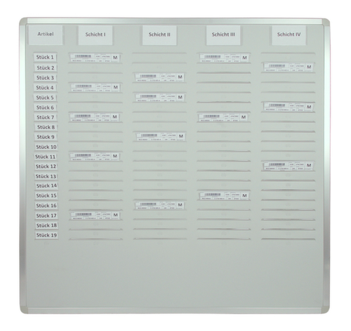 EICHNER Tableau de planification Orga-Easy, gris clair