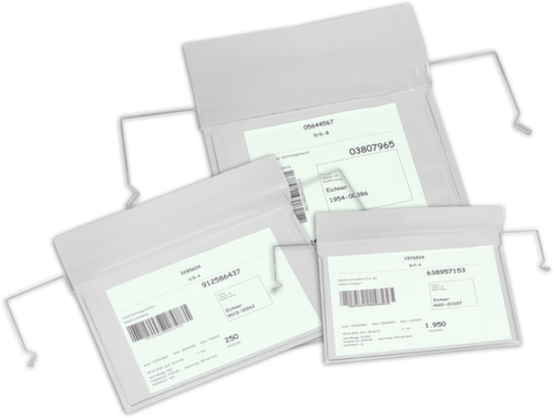 EICHNER Pochette transparente à tige métallique