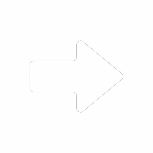 EICHNER Symbole à coller antidérapant, flèche, blanc