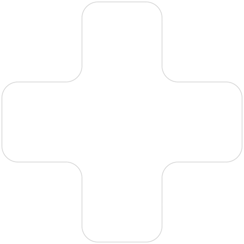 EICHNER Symbole à coller, Plus, blanc