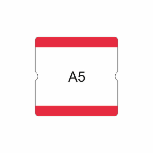 EICHNER Pochette d'inscription autocollante, rouge