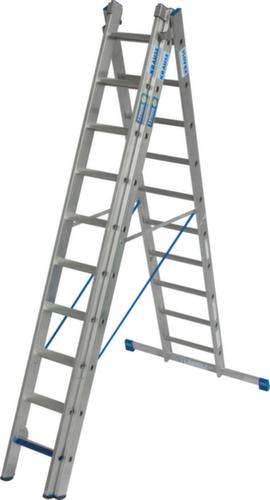 Krause échelle polyvalente STABILO® Professional +S, 3 x 10 échelons et marches profilés antidérapants