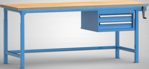 KLW Lutz Établi à hauteur réglable avec tiroirs, 2 tiroirs