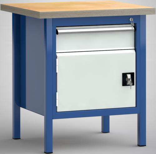 KLW Lutz Établi avec panneau multiplis, 1 tiroir, 1 armoire