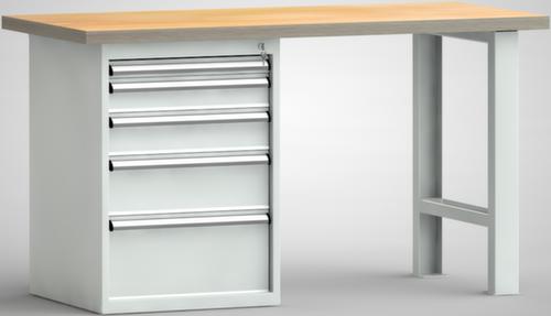 KLW Lutz Établi avec panneau multiplis, 5 tiroirs