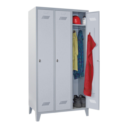 PAVOY Armoire vestiaire Basis avec 3 compartiments, largeur de compartiment 300 mm