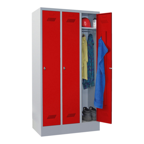 PAVOY Armoire vestiaire Basis avec 3 compartiments, largeur de compartiment 300 mm