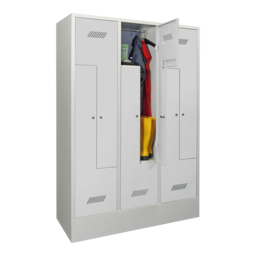 PAVOY Armoire vestiaire Z Basis avec 6 compartiments, largeur de compartiment 400 mm
