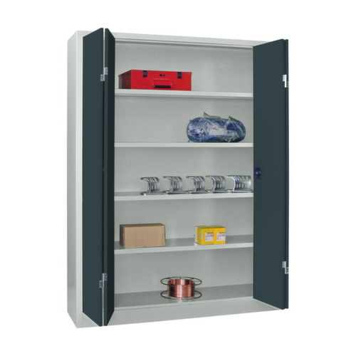 PAVOY Armoire à portes pliantes grand espace Basis en acier