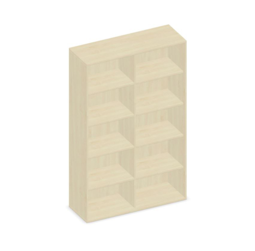 Gera Rayonnage de bureau Pro avec paroi arrière, largeur 1200 mm, 5 HC