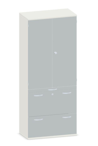 Gera Armoire combinée Pro, 3 hauteurs des classeurs