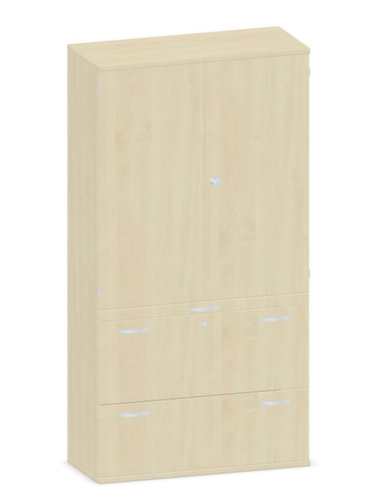 Gera Armoire combinée Pro, 3 hauteurs des classeurs
