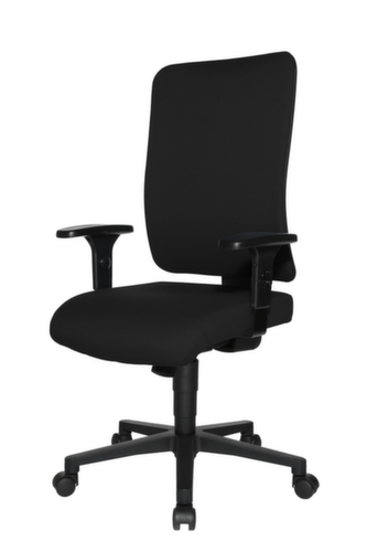 Topstar Siège de bureau pivotant Open X (P) avec dossier capitonné laminé, noir