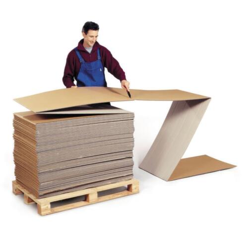 Carton ondulé sans fin position zigzag