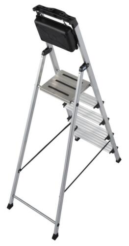 Krause Escabeau industriel Monto® Secury® avec revêtements antidérapants, 5 marches à profil antidérapant