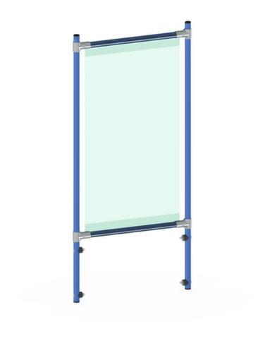 fetra Paroi de protection hygiénique pour servante d'atelier, hauteur x largeur 1410 x 571 mm