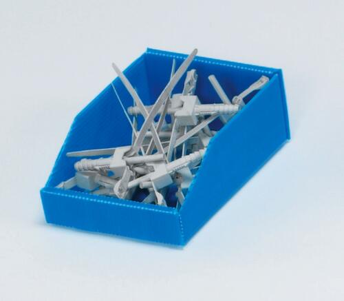 bac à bec pliable, bleu, profondeur 179 mm, polypropylène