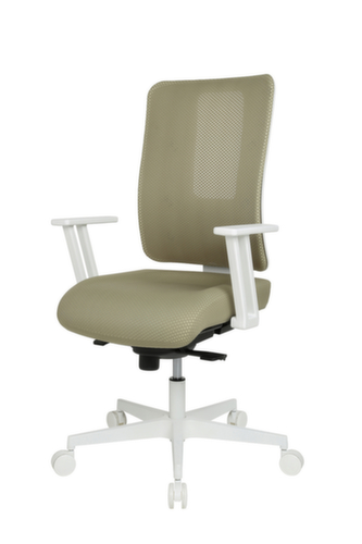 Topstar Siège de bureau pivotant Sitness Life 50 avec support de dossier ouvert, dossier maille avec support ajouré, vase