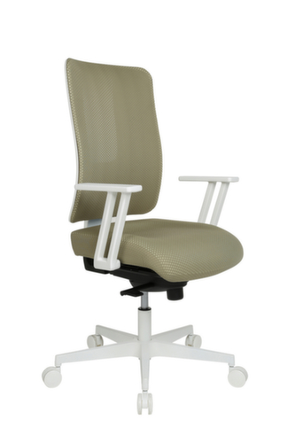 Topstar Siège de bureau pivotant Sitness Life 50 avec support de dossier ouvert, dossier maille avec support ajouré, vase