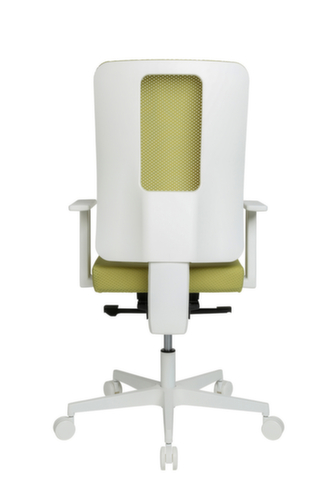 Topstar Siège de bureau pivotant Sitness Life 50 avec support de dossier ouvert, dossier maille avec support ajouré, vert moutarde