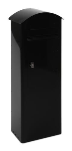 Boîte aux lettres autonome Rooftop avec 2 introductions, noir